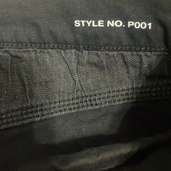 Purple Brand Black Crackle Effect Low Rise Slim Jeans NWT Size 34 - Picture 6 of 9